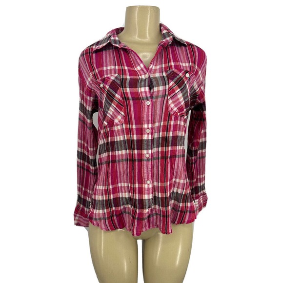 Lauren Ralph Lauren Tops - Lauren Ralph Lauren Small Women Cotton Button Down Shirt Long Sleeve Plaided A14